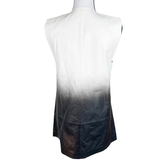 Lafayette 148 Yuri Degrade Lamb Leather Ombre Vest - Picture 5 of 10